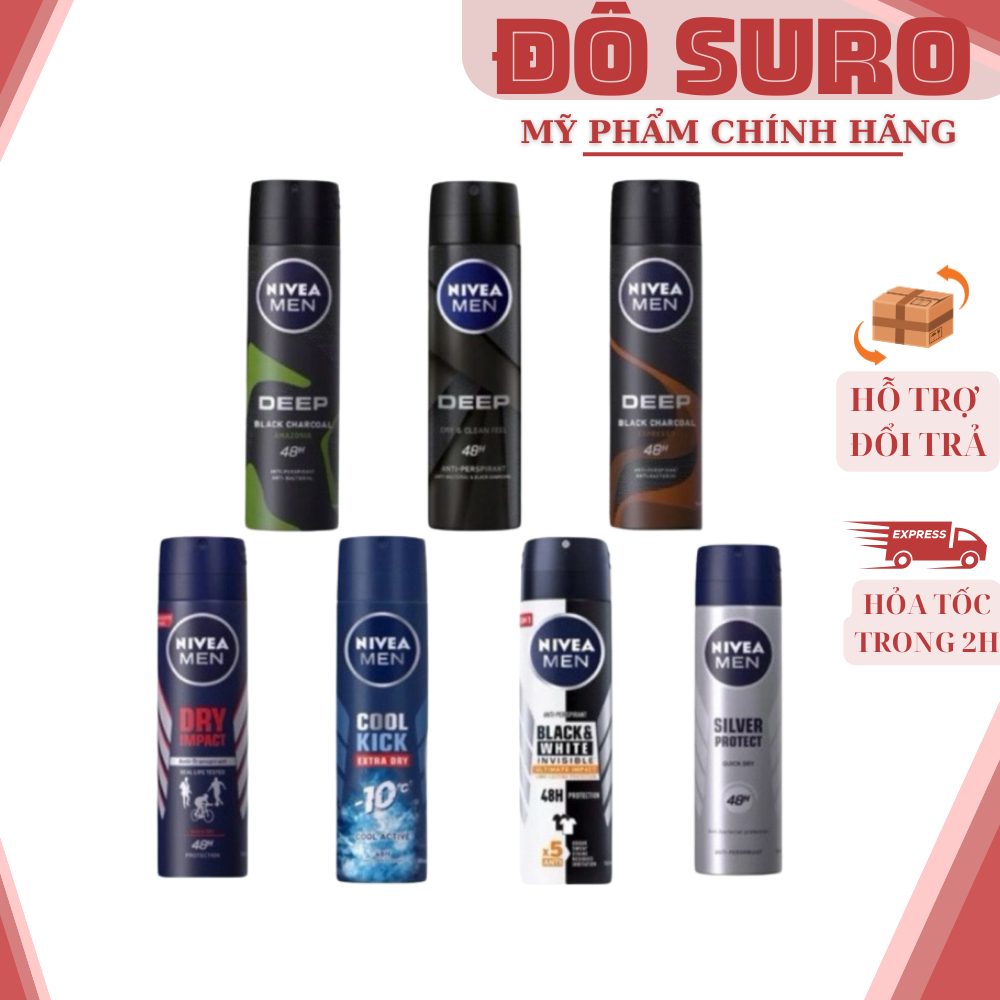 Xịt Ngăn Mùi NIVEA MEN 150ml