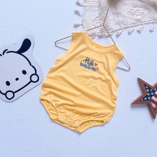 Body hè 3 lỗ BUNNY chất cotton lụa siêu mềm mát mịn cho bé 4-10kg-Form rộng
