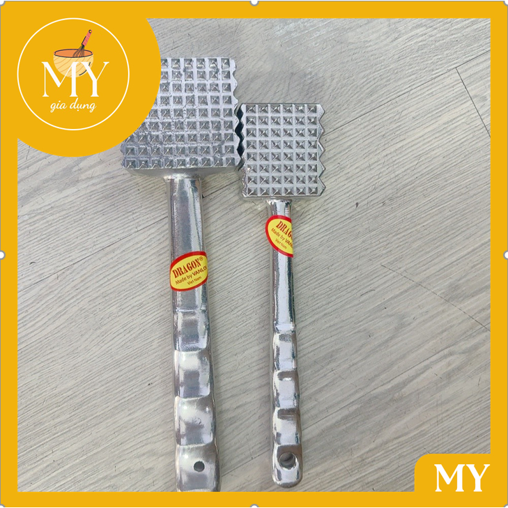 Dụng cụ đập thịt giúp mềm thịt,  tán đều miếng thịt có hai kích thước dễ lựa chọn phù hợp cho gia dình