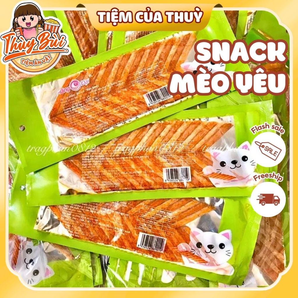 Snack Mèo Yêu Cá Hằng Đại Đồ ăn vặt Hằng Đại Snack Cay Cay đồ ăn vặt ...