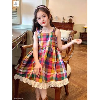 Đầm phối ren tiểu thơ thật sự Chất thô cotton mềm mát lắm ạ