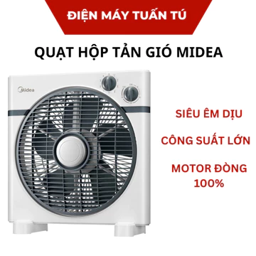 Quạt hộp, quạt điện cơ để bàn , Quạt tản hộp Midea KYT30-15A / KYT30-21MA / KYT25-22MW / KYT25-15A tiết kiệm điện