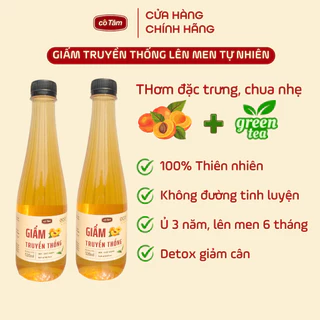 Giấm Cô Tâm chai 520ml gia vị làng Bách Cốc lên men 6 tháng chum sành