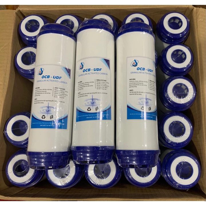 (FREE SHIP)Combo 10 Lõi Lọc Nước số 2 UDF 10in,than hoạt tính lắp cho cốc lọc 10inch,cốc lọc số 2n10inch