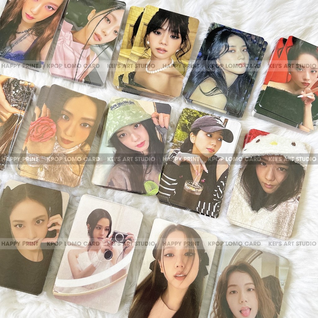 [CARD LOMO MUA 3 TẶNG 1] JISOO Blackpink: Soo kitty, Soo bông, Soo gương, Soo mũ xanh, Soo lè, Soo nơ, Soo má tim