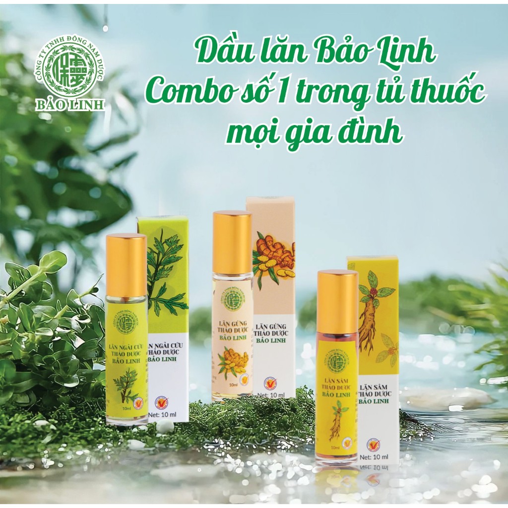 Dầu Lăn Ngải Cứu Thảo Dược Bảo Linh 10ml - Xoa bóp, massage cho bạn cảm giác dịu nhẹ, thoải mái.