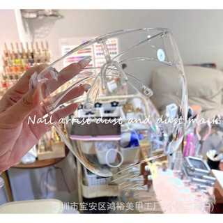 Kính chống bụi làm nail - giúp ngăn cản tối đa hạt bụi mịn kể cả khi dùng máy hút