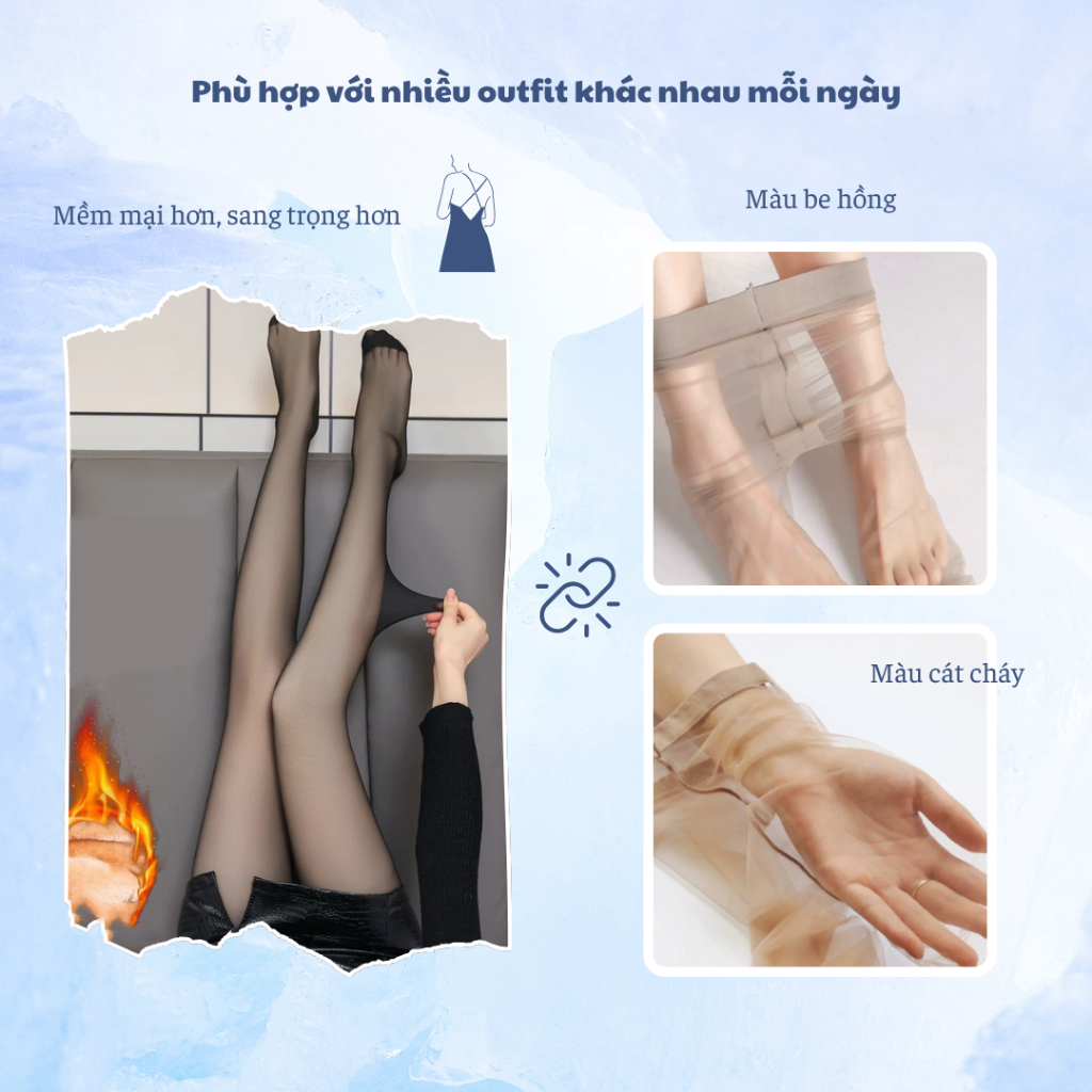 Quần tất tàng hình Hàn quốc , quần tất trong suốt mỏng dai che khuyết điểm chân - Ekiu Shop