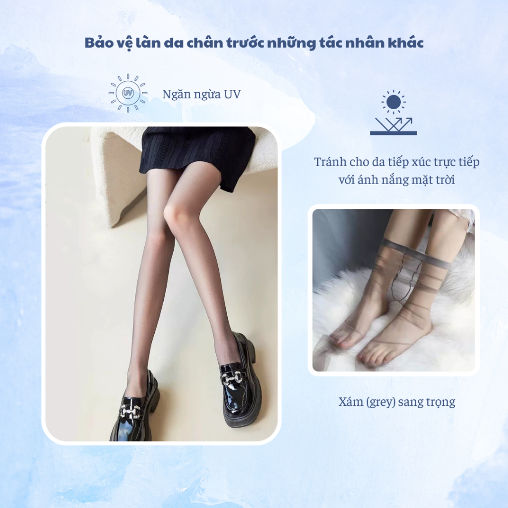 Quần tất tàng hình Hàn quốc , quần tất trong suốt mỏng dai che khuyết điểm chân - Ekiu Shop