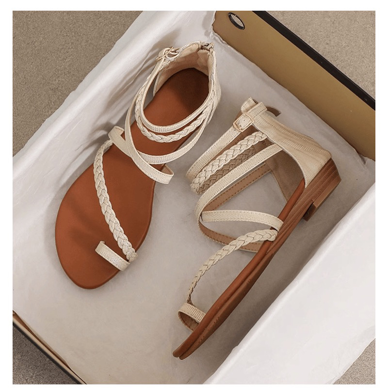 Giày sandal nữ chiến binh Boho xỏ ngón - giày sandal thổ cẩm