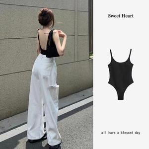 Áo bodysuit sát nách ôm body hở lưng gợi cảm, áo liền thân 2 dây hottrend mùa hè tỷ tỷ SP156