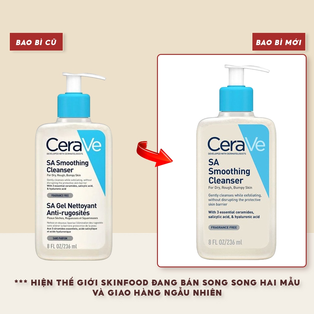 Ảnh Sữa Rửa Mặt Sạch Sâu, Dưỡng Ẩm Cerave Developed With Dermatologists Foaming Cleanser 88ml, 236ml, 473ml 3