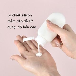SET 3 Lọ Chiết Mỹ Phẩm Du Lịch Đựng Dầu Gội Sữa Tắm Lotion Toner 60ml - Túi Chiết Du Lịch Dã Ngoại