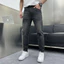 Quần jean nam retro baggy CẠP CAO ống suông rộng HELLOYOU, quần bò nam đen