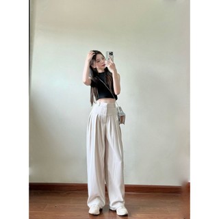Quần ống rộng nữ cạp kép chất gold cao cấp đi làm đi học - 247store - Quan836_P9K15