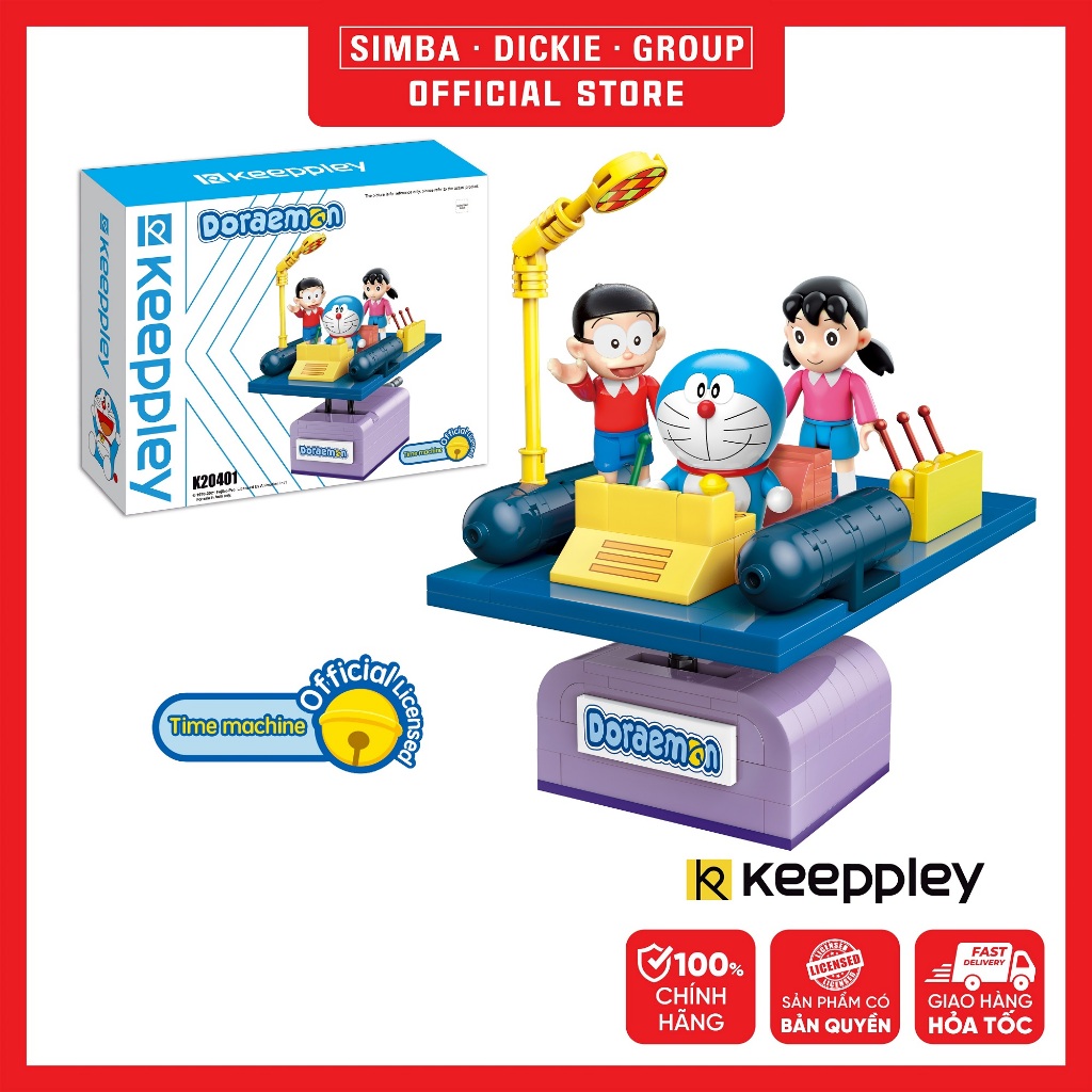 Đồ Chơi Lắp Ráp KEEPPLEY Doraemon Time Machine K20401 - Cổ Máy Thời ...