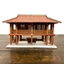 Mô Hình Lắp Ráp Nhà Sàn Bác Hồ 34x23x23cm Trang Trí Trưng Bày - TAYTA