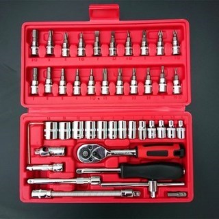 BỘ DỤNG CỤ MỞ BU LÔNG ỐC VÍT ĐA NĂNG 46 CHI TIẾT (HÀNG NHẬP KHẨU GIÁ TỐT)