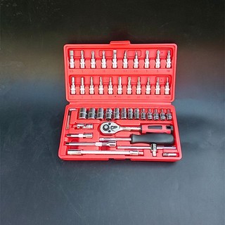 BỘ DỤNG CỤ MỞ BU LÔNG ỐC VÍT ĐA NĂNG 46 CHI TIẾT (HÀNG NHẬP KHẨU GIÁ TỐT)