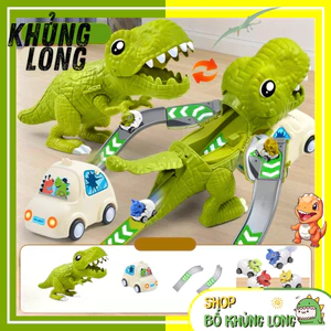 Khủng Long Ôm Xe Đồ Chơi Cầu Trượt Khủng Long Bạo Chúa Ôm Xe Cho Bé Khủng Long Đồ Chơi Khủng Long Nuốt Ô Tô- BỐKHỦNGLONG