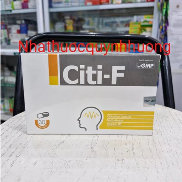 Viên uống CITI-F hộp 30 viên giúp tăng cường trí nhớ,phòng ngừa tai biến,đột quỵ