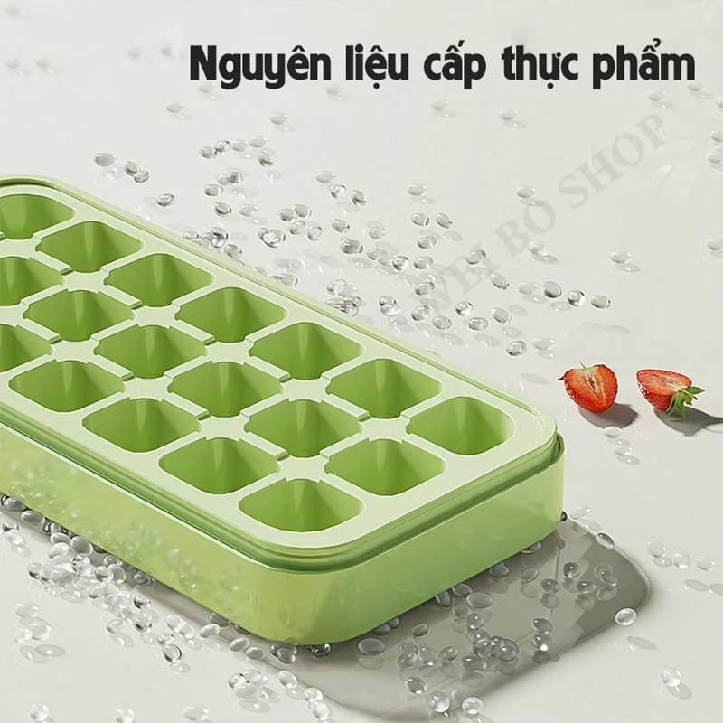 21 lưới Khay Làm Đá Thông Minh Khuôn Silicone Làm Đá Viên Hai Lớp Phát hành dễ dàng với một cú nhấp