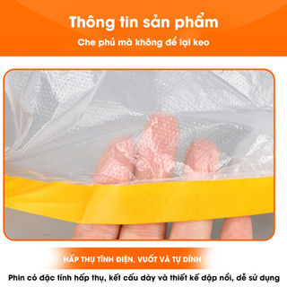 Màng bọc nilon ECO che bụi nội thất đa năng, ngăn bụi, bảo vệ nội thất, che sơn, bọc hàng nhiều size