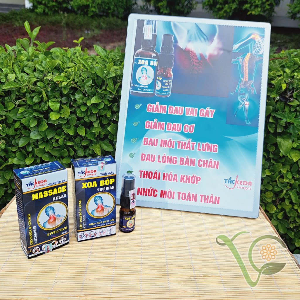 Tinh dầu nano thảo dược Xoa bóp Tắckeda (30ml)
