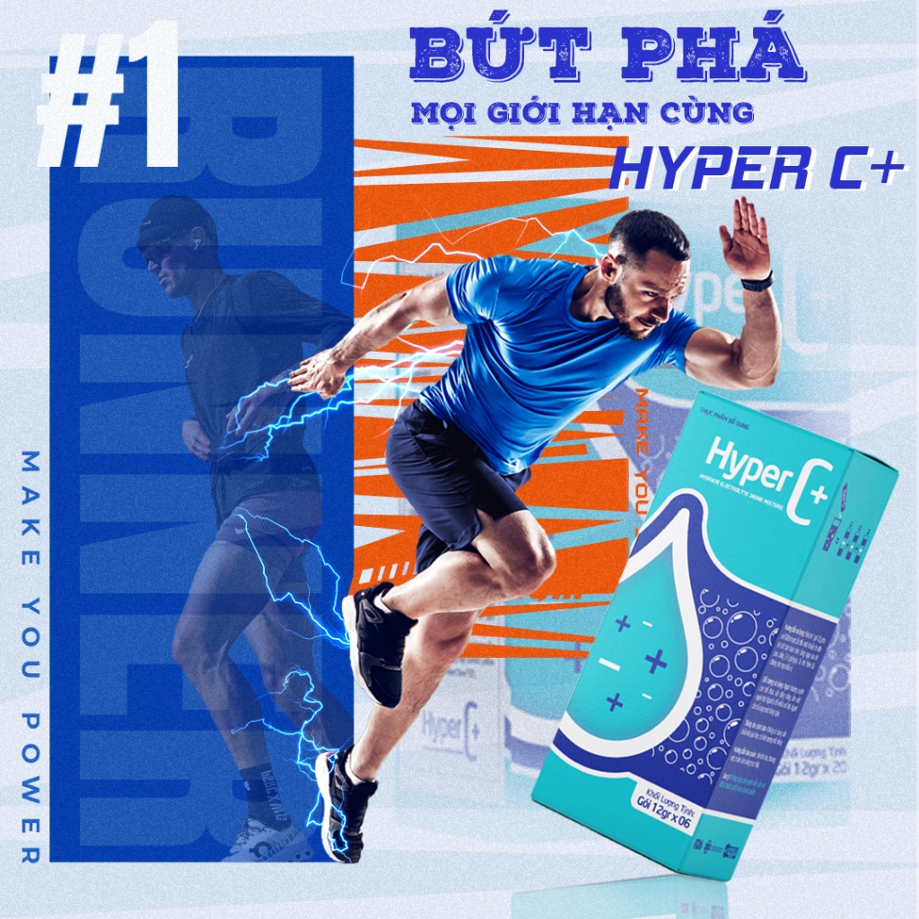 Thức Uống Thể Thao Hyper C + Bù Nước, Bù Điện Giải,