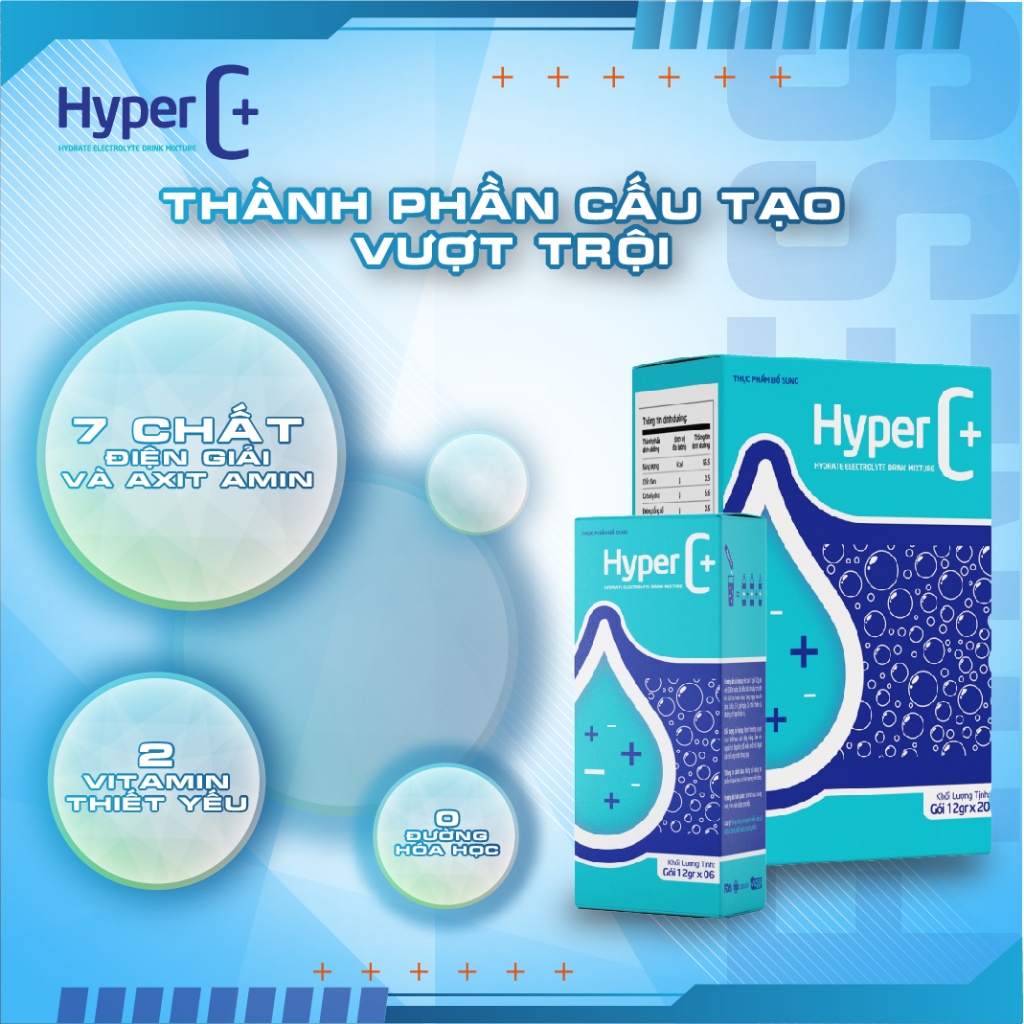 Cách sử dụng nước uống Hyper C+ để bù điện giải