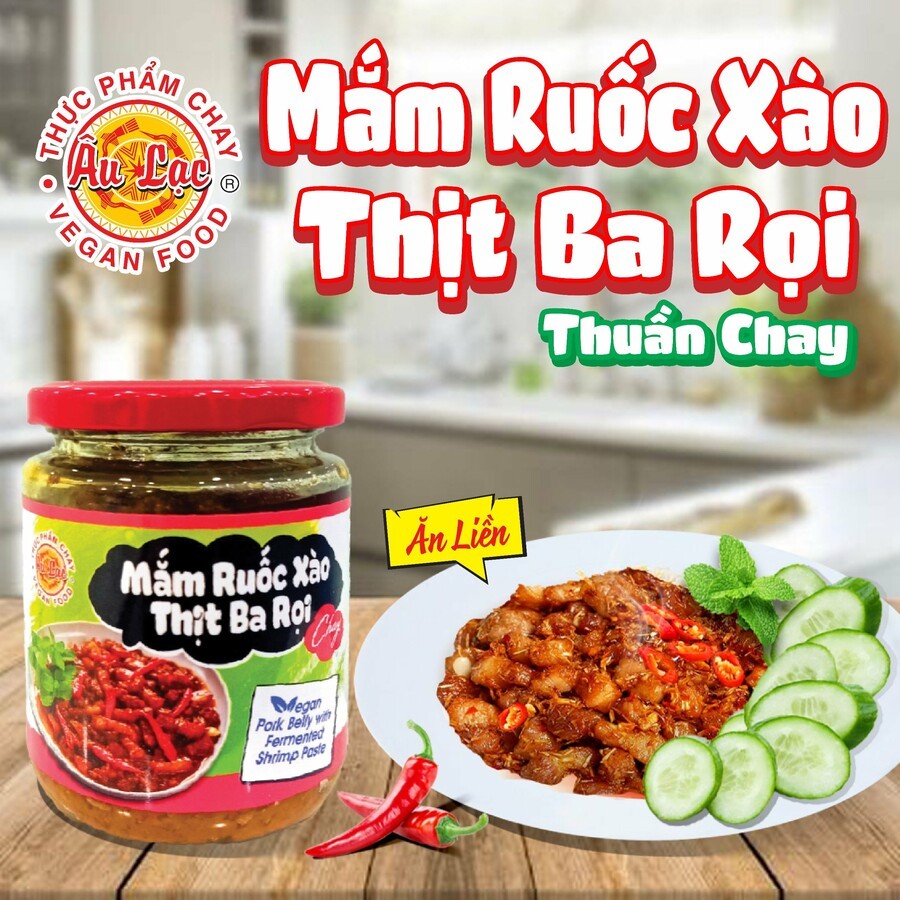 Mắm Ruốc Xào Thịt Ba Rọi Chay 230g Âu Lạc | Shopee Việt Nam