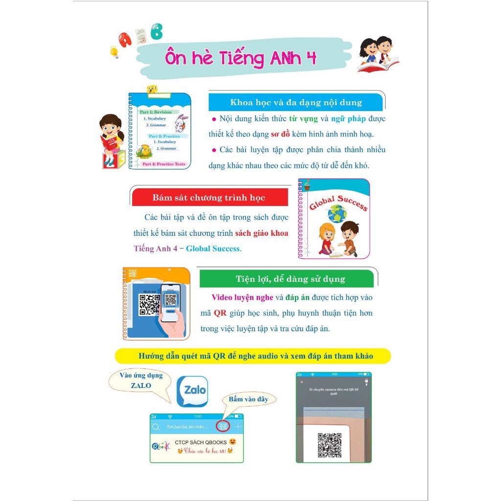 Sách - Ôn Hè Tiếng Anh Lớp 4 - Dành cho học sinh lớp 4 lên lớp 5 (1 cuốn)