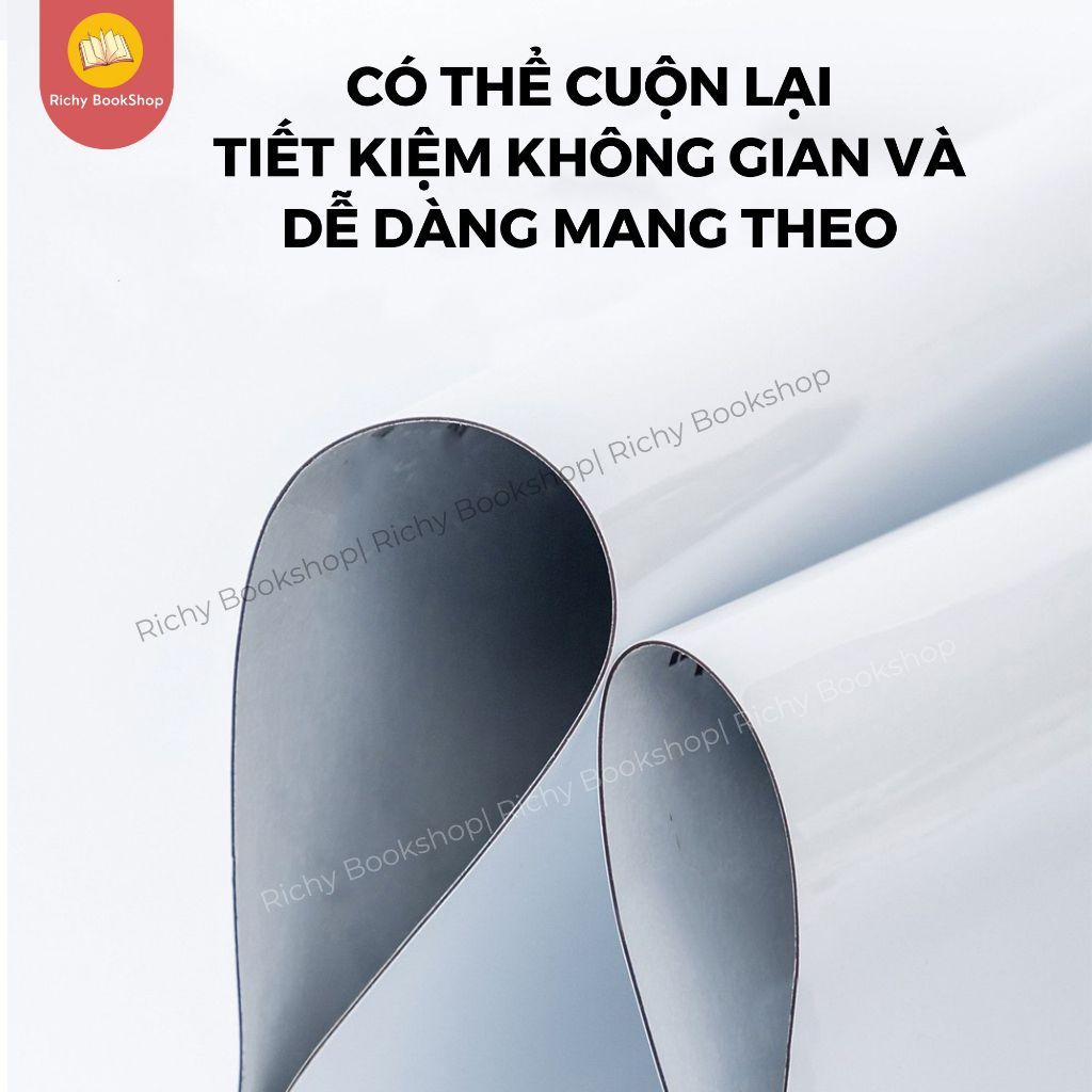 Bảng Từ Dán Tường - Bảng Nam Châm Dán Tường Viết Bút Lông - Cuộn Bảng Từ Hút Nam Châm