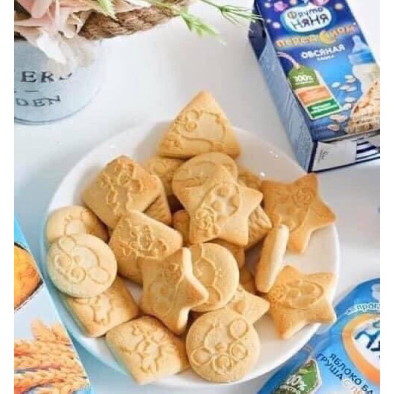 Bánh Quy Ăn Dặm Fruto Nga 50g,120gr Cho Bé Từ 6m+