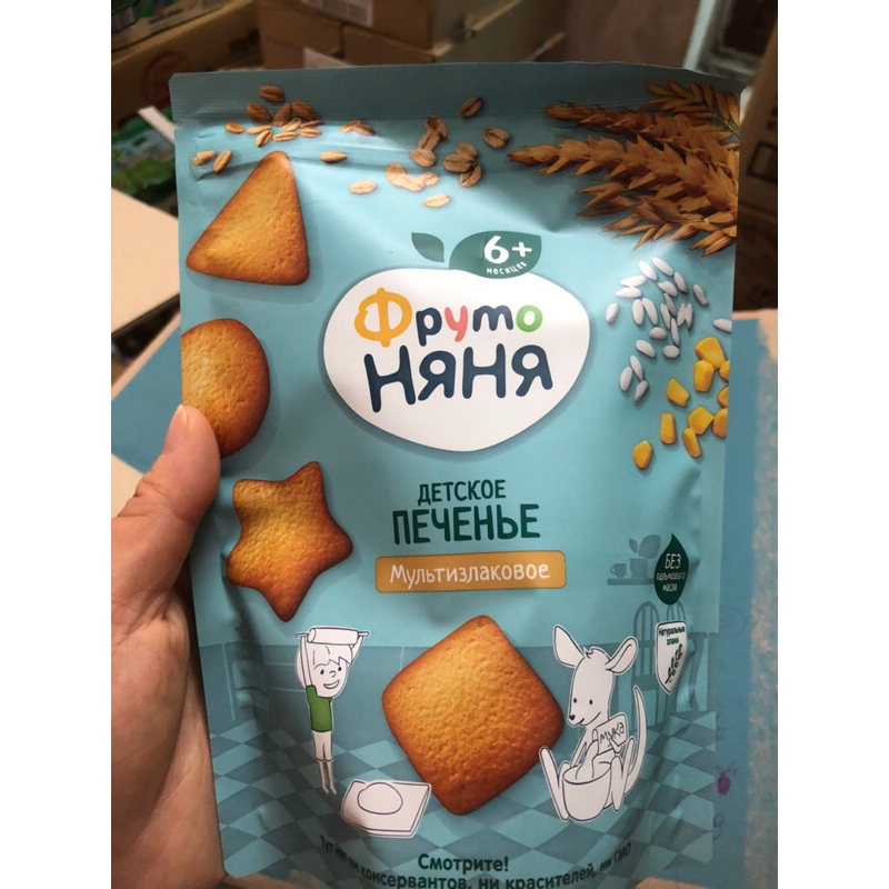 Bánh Quy Ăn Dặm Fruto Nga 50g,120gr Cho Bé Từ 6m+