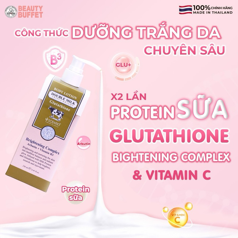 Ảnh Dưỡng thể sáng da toàn thân Scentio Double Milk Triple Bright Body Lotion 250ml 3