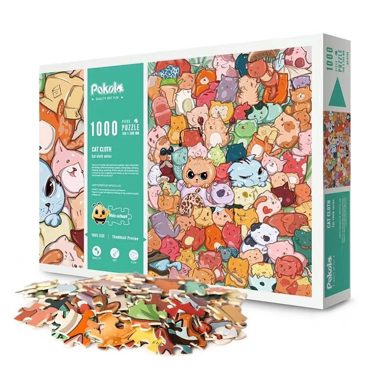 [The Cat Ball] Bộ Tranh Ghép Hình Pokolo Deluxe 1000 Mảnh Kích Thước ...