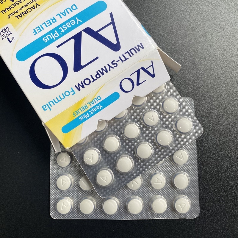 Viên uống AZO YEAST PLUS / AZO đỏ Cranberry Urinary Health- hỗ trợ các vấn đề PHỤ KHOA