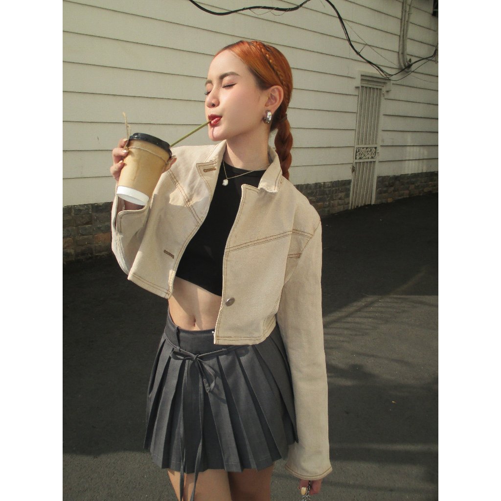 Chân Váy Mini Xếp Ly Cạp Thấp Pepper Clothing Váy Dáng Xoè Trendy Có Quần Bên Trong Kèm Dây Thắt Lưng - Paula Skirt | BigBuy360 - bigbuy360.vn