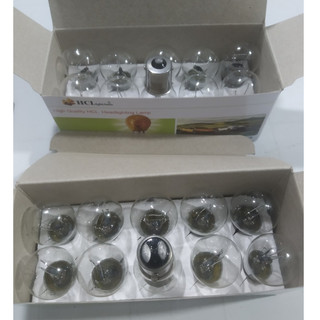 Hộp 10 bóng đèn xi nhan, bóng đèn phanh S25 1Tim - 2 tim điện 12v/24v 21w.