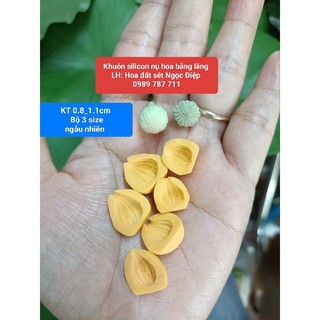Khuôn silicon nụ hoa bằng lăng (3 size)