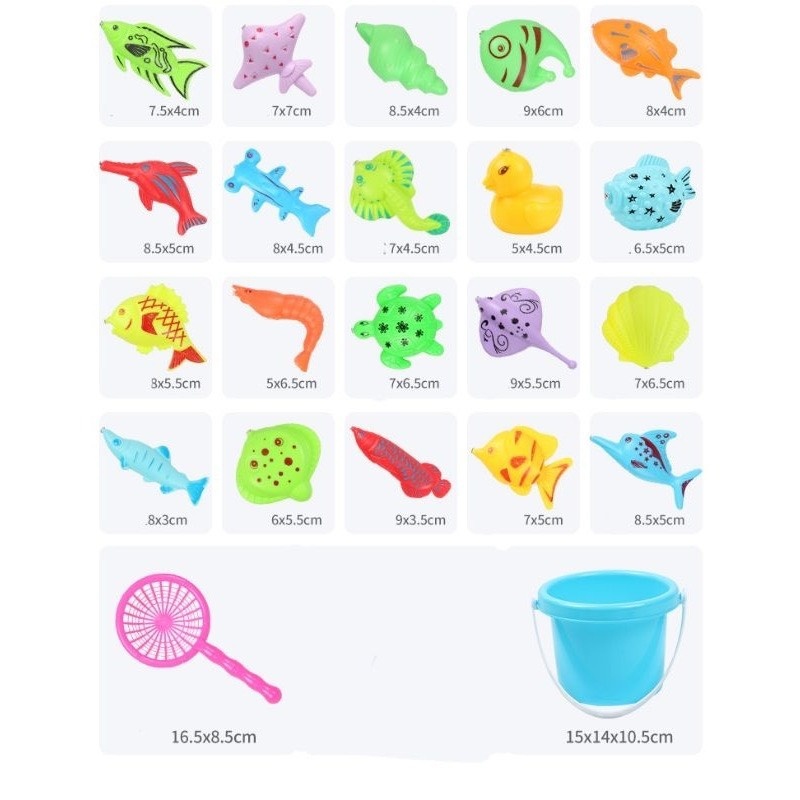 Đồ Chơi Câu Cá 42 Chi Tiết  Kèm Phao Alokid Câu Cá Nam Châm Nhựa Có Bể Hơi, Cần Câu Và Cá Size Lớn