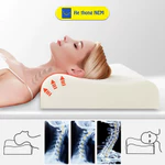 Ruột gối ngủ cao su non Hệ Thống Nệm thiết kế công thái học nằm chống đau mỏi cổ vai gáy, giảm ngáy, ngủ ngon giấc — ảnh 3