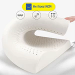 Ruột gối ngủ cao su non Hệ Thống Nệm thiết kế công thái học nằm chống đau mỏi cổ vai gáy, giảm ngáy, ngủ ngon giấc — ảnh 7