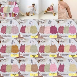 BỘ TĂM LẠNH 2 DÂY CHO BÉ GÁI MÀU NGẪU NHIÊN NHIỀU MÀU KHÁC ĐỦ SIZE  6-18KG BABYKIDS