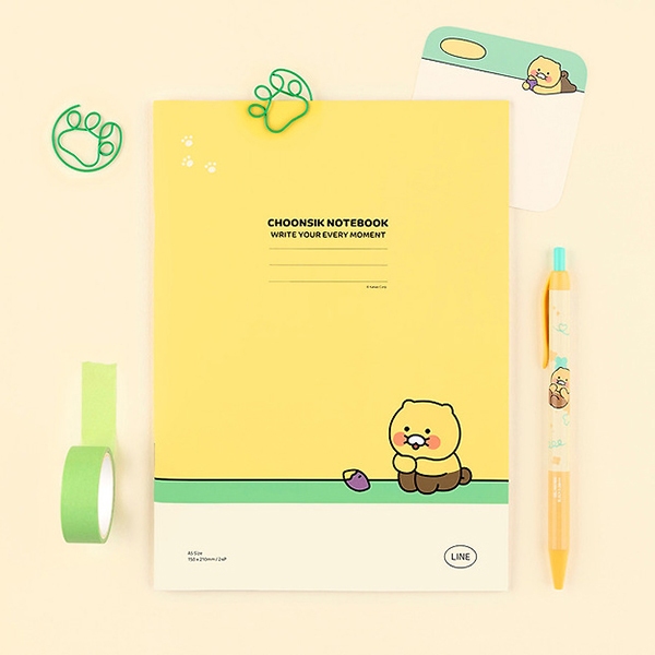 Ảnh Sổ A5 48 trang Apeach, Choonsik, Ryan Kakao Friends 2