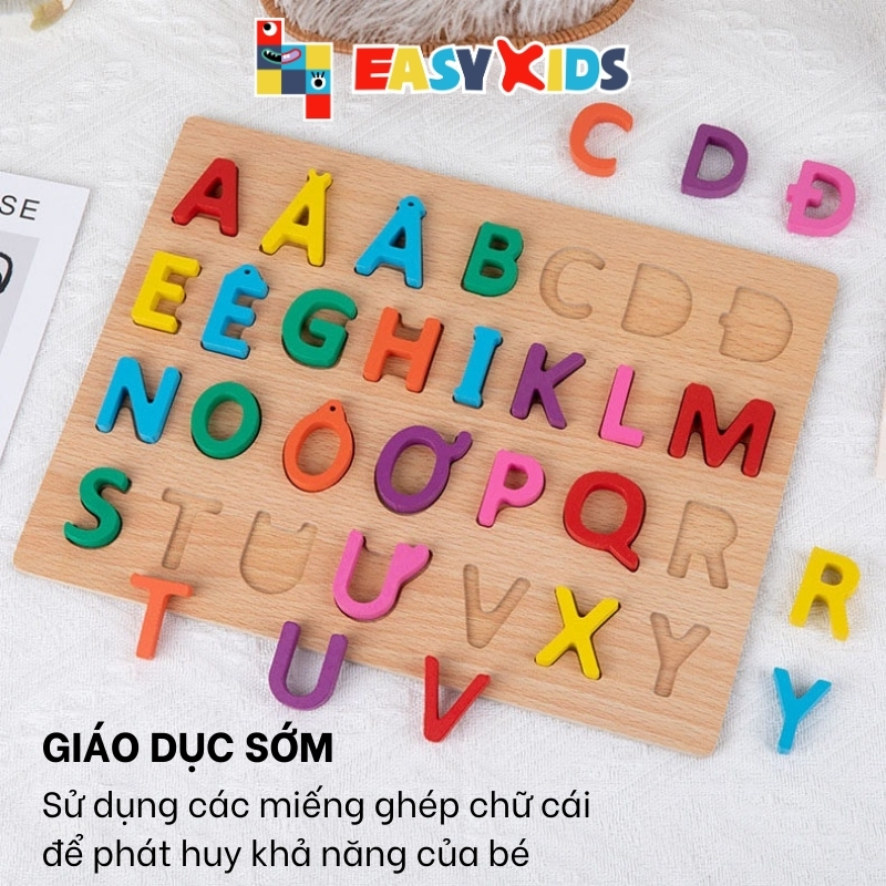 Bảng Chữ Cái Nổi Tiếng Việt 30x23cm In Hoa