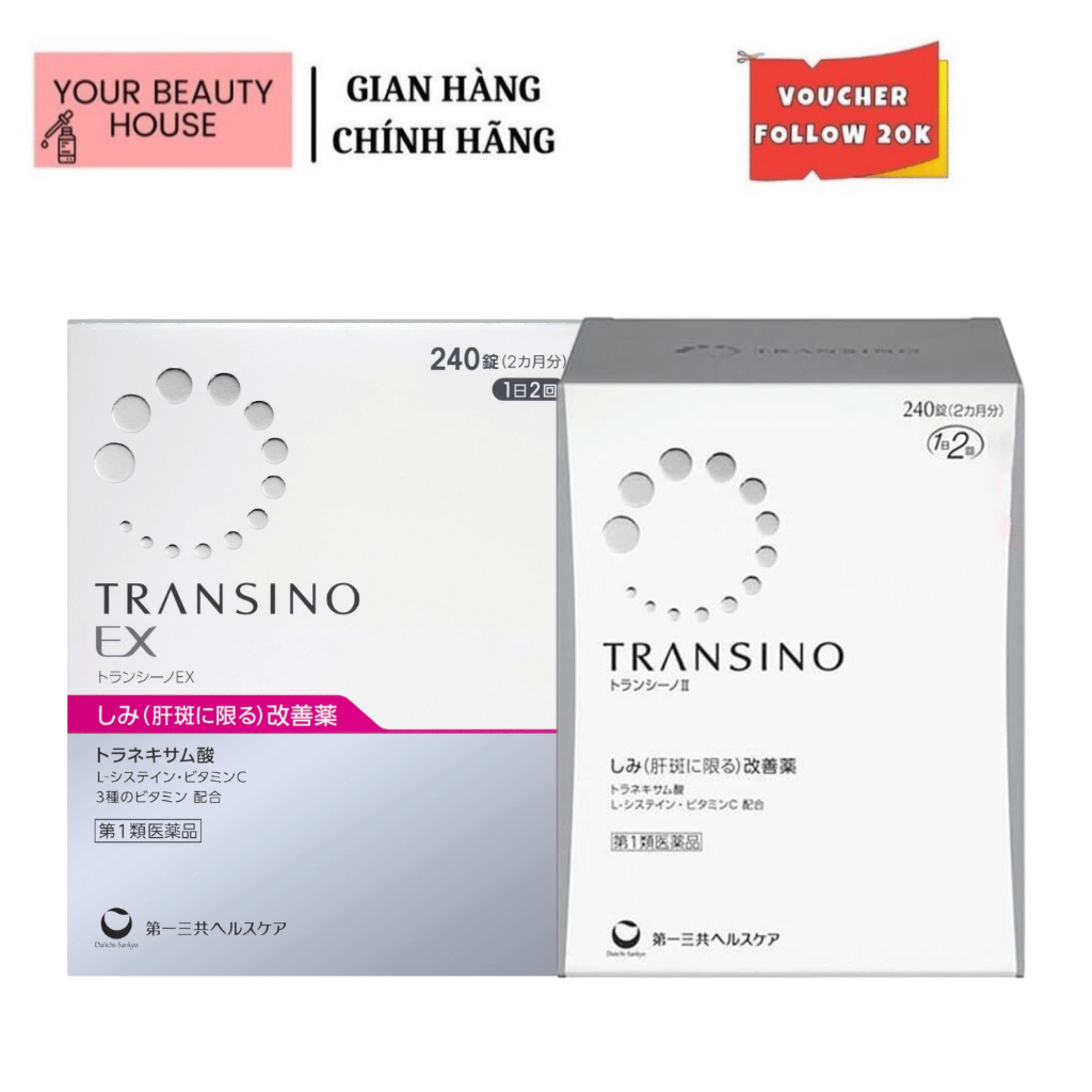 [Transino] Viên Tráng Da Chống Nám Chống Tàn Nhang Nhật Bản - Hộp Trắng ...