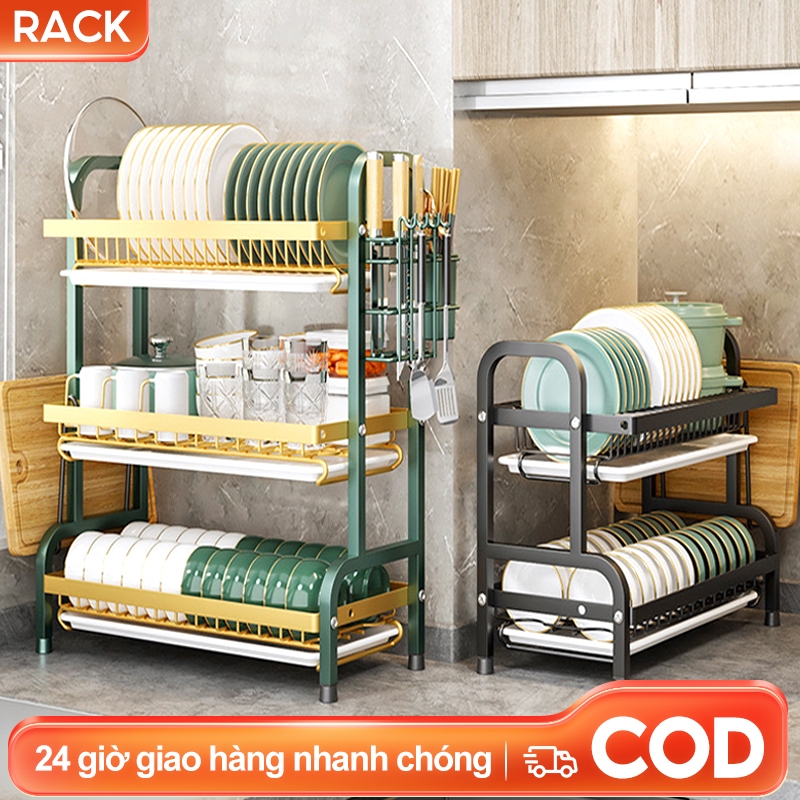 RACK Kệ Để Chén Bát Đĩa Đa Năng Chất Liệu Thép Carbon Sơn giá để bát ...