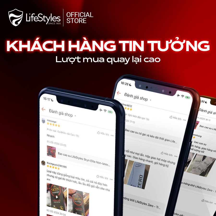Ảnh Bao cao su LifeStyles Classic mỏng trơn truyền thống, ôm sát nhiều gel Hộp 12 bcs 4
